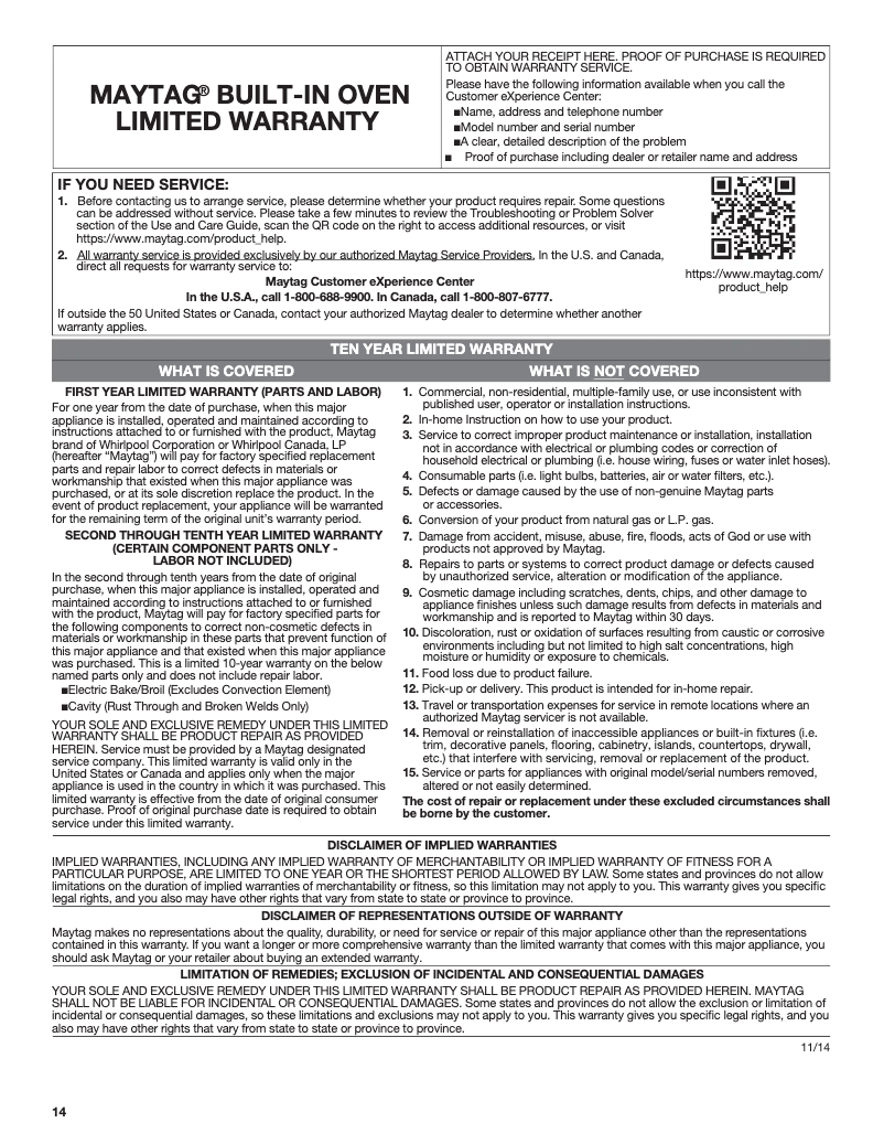 Image de la première page du manuel de l'appareil MEW9527FZ