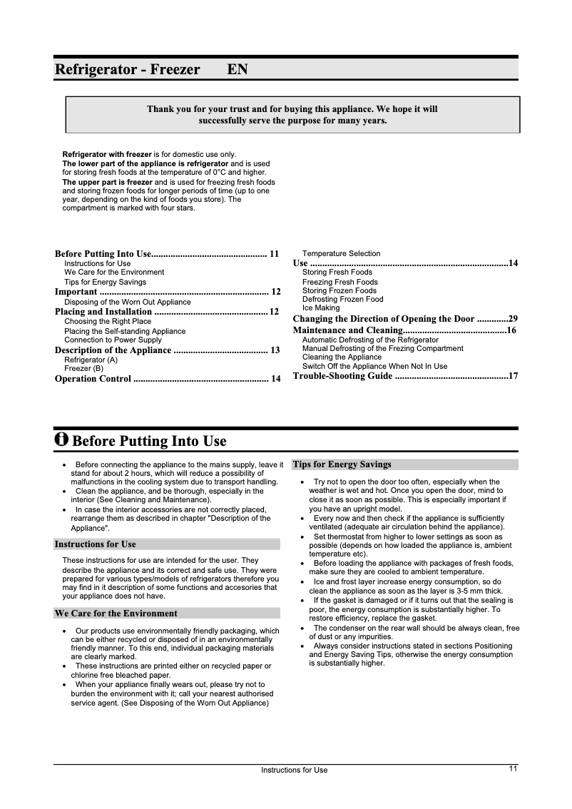 Page n°1 - Manuel utilisateur Gorenje R 1446 LABL