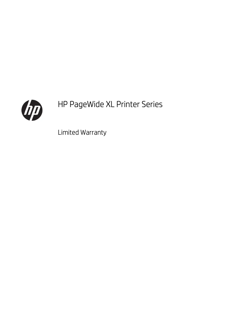 Imagen de la primera página del manual del dispositivo PageWide XL 8000