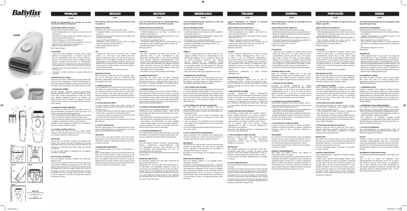 Page 1 de la notice Manuel utilisateur BaByliss LadyShave G220E