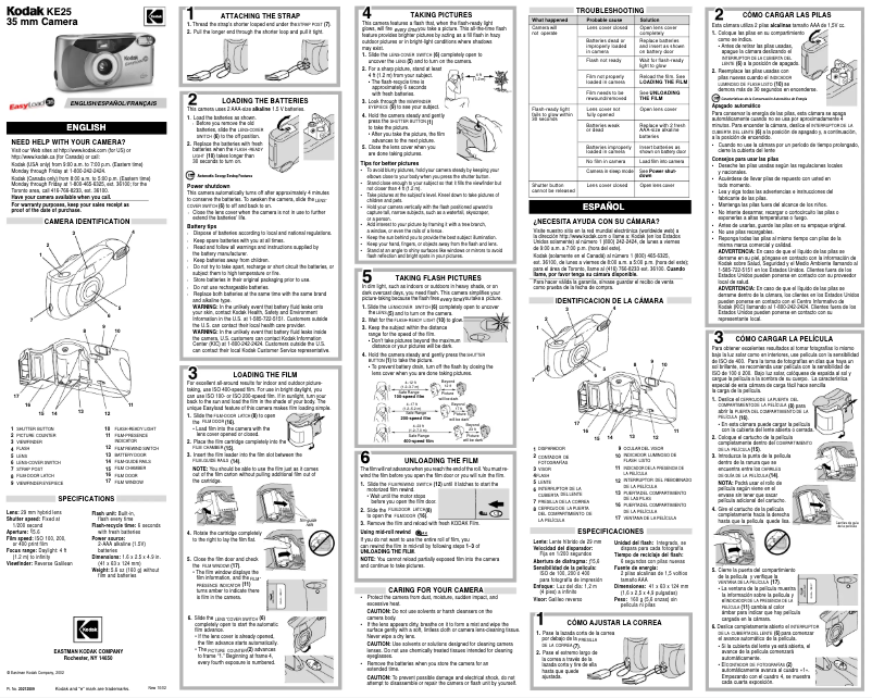 Imagen de la primera página del manual del dispositivo KE25