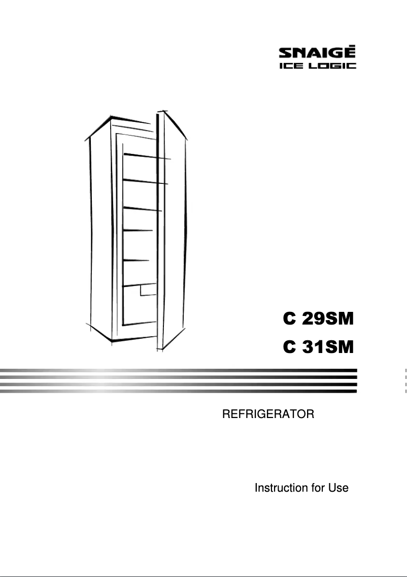 Image de la première page du manuel de l'appareil Ice Logic C 29SM-T1002F1