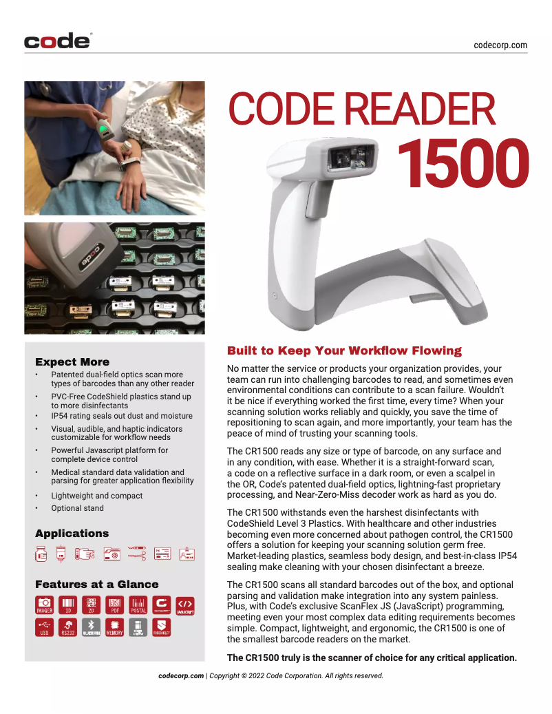 Page 1 de la notice Fiche technique Brady Wraptor A6200