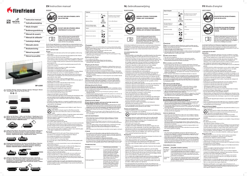 Image de la première page du manuel de l'appareil DF-6502
