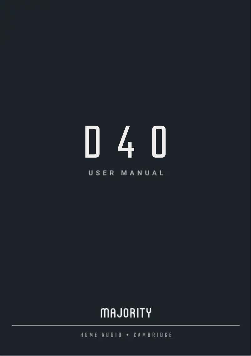 Image de la première page du manuel de l'appareil D40