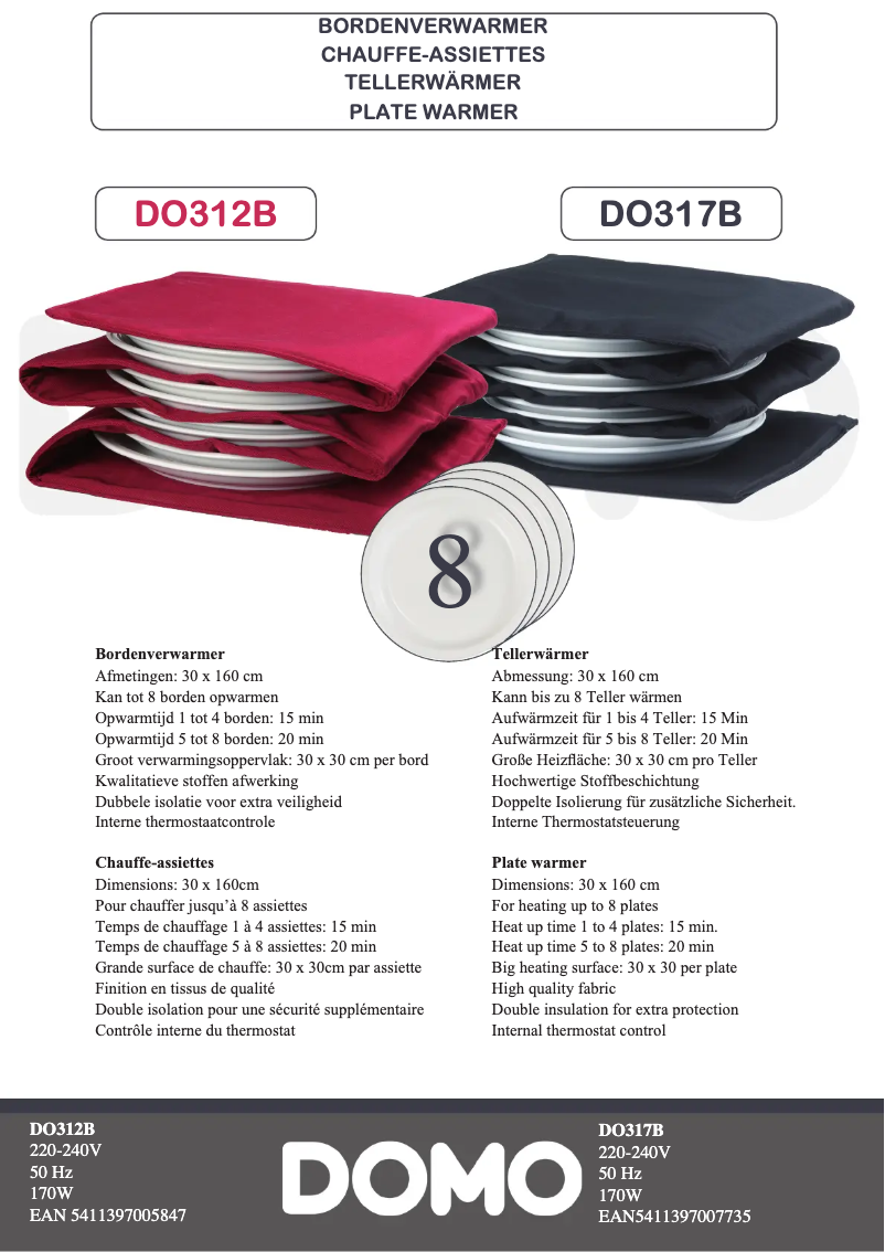 Page n°1 - Manuel utilisateur Domo DO 317 B