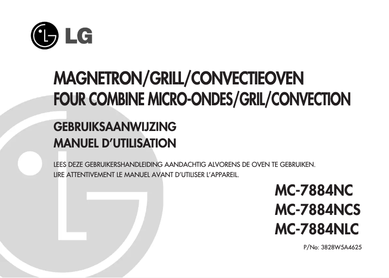 Page n°1 - Manuel utilisateur LG MC-7884NC