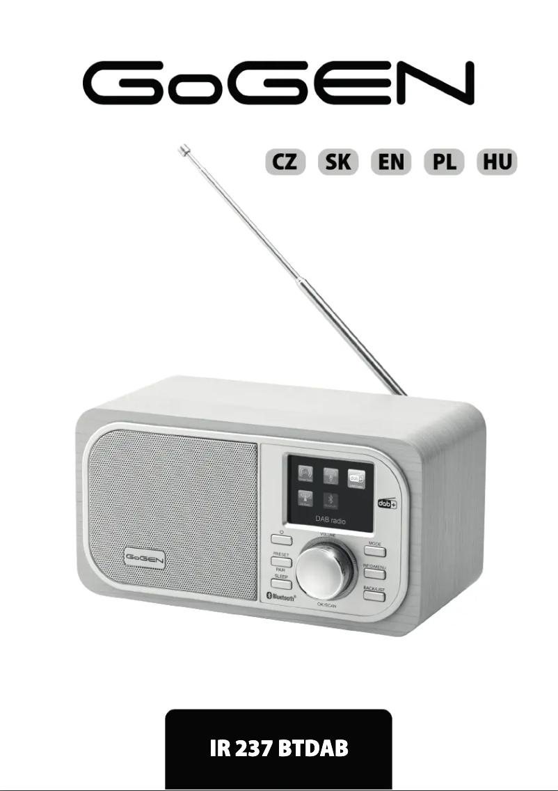 Image de la première page du manuel de l'appareil IR 237 BTDAB