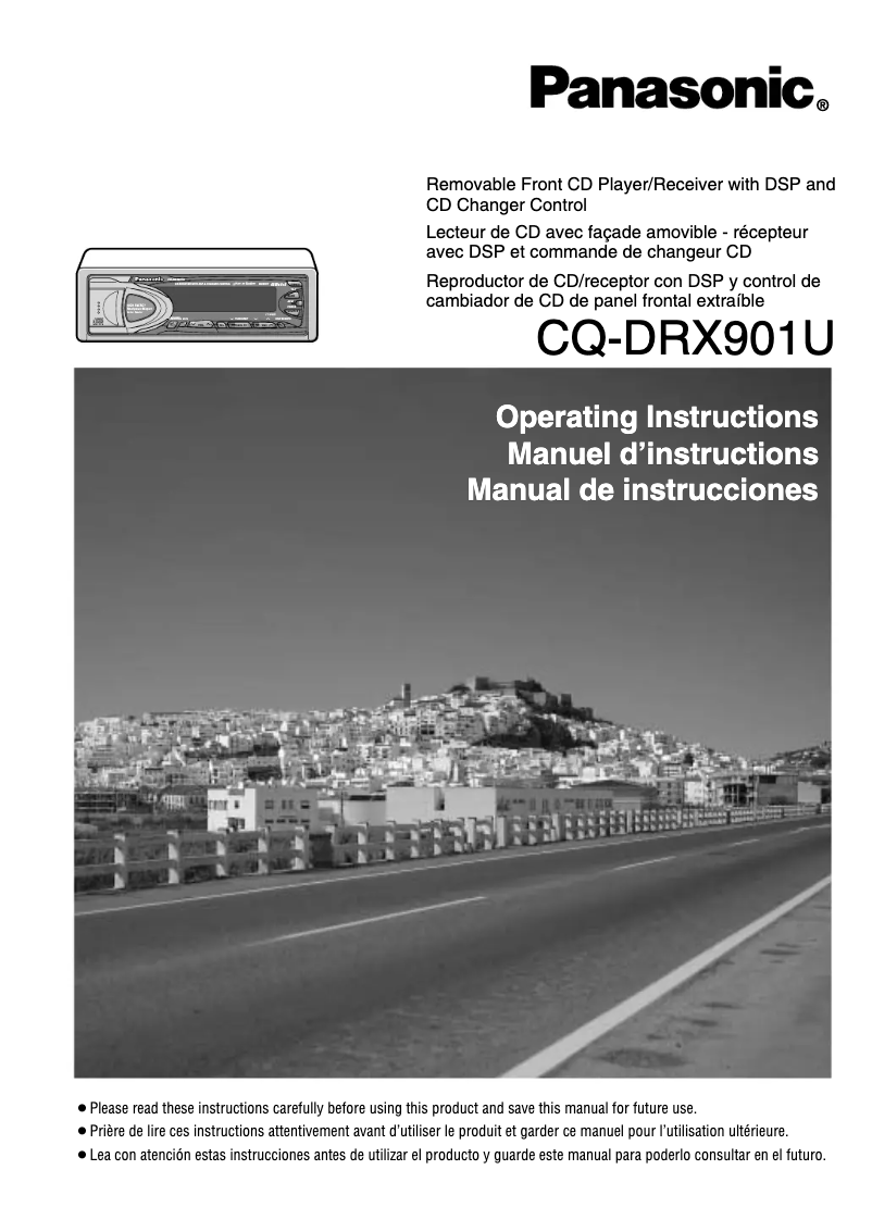 Page 1 de la notice Manuel utilisateur Panasonic CQ-DRX901U