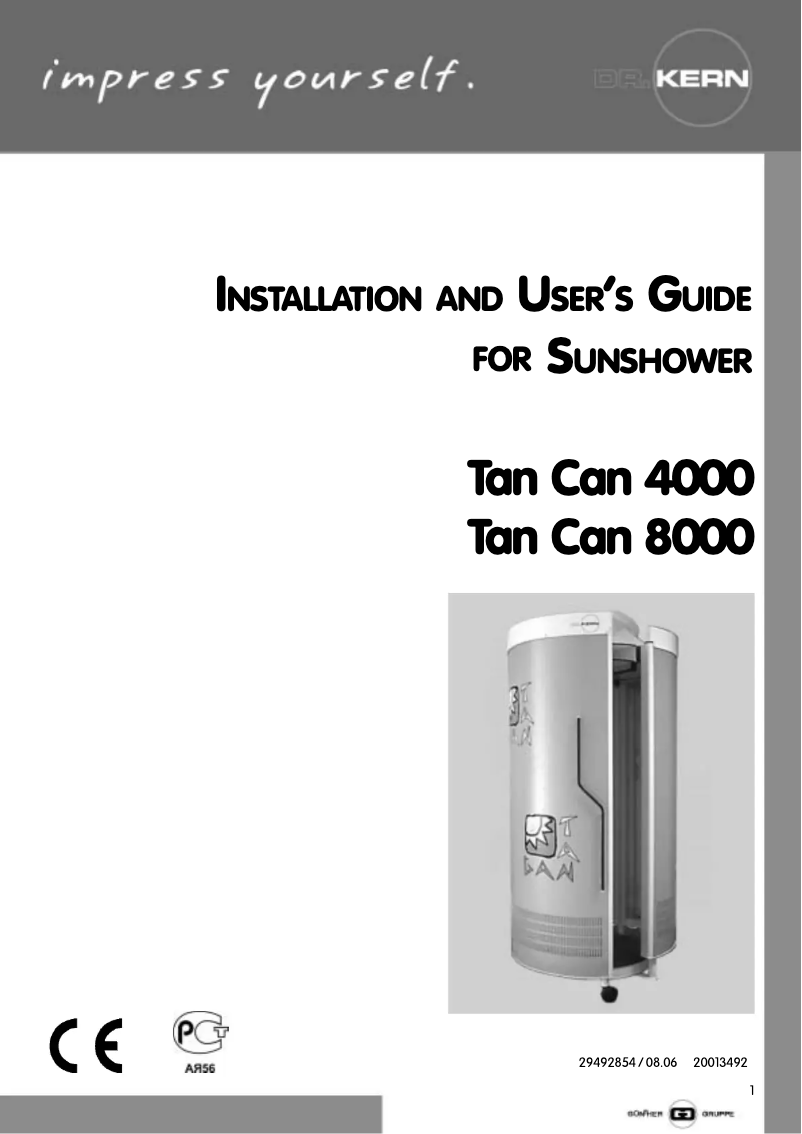 Page n°1 - Manuel utilisateur Dr. Kern Tancan 4000