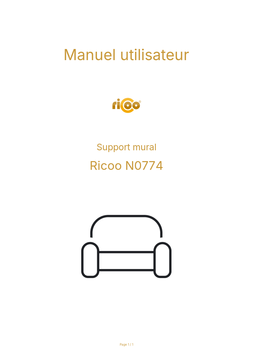 Image de la première page du manuel de l'appareil N0774