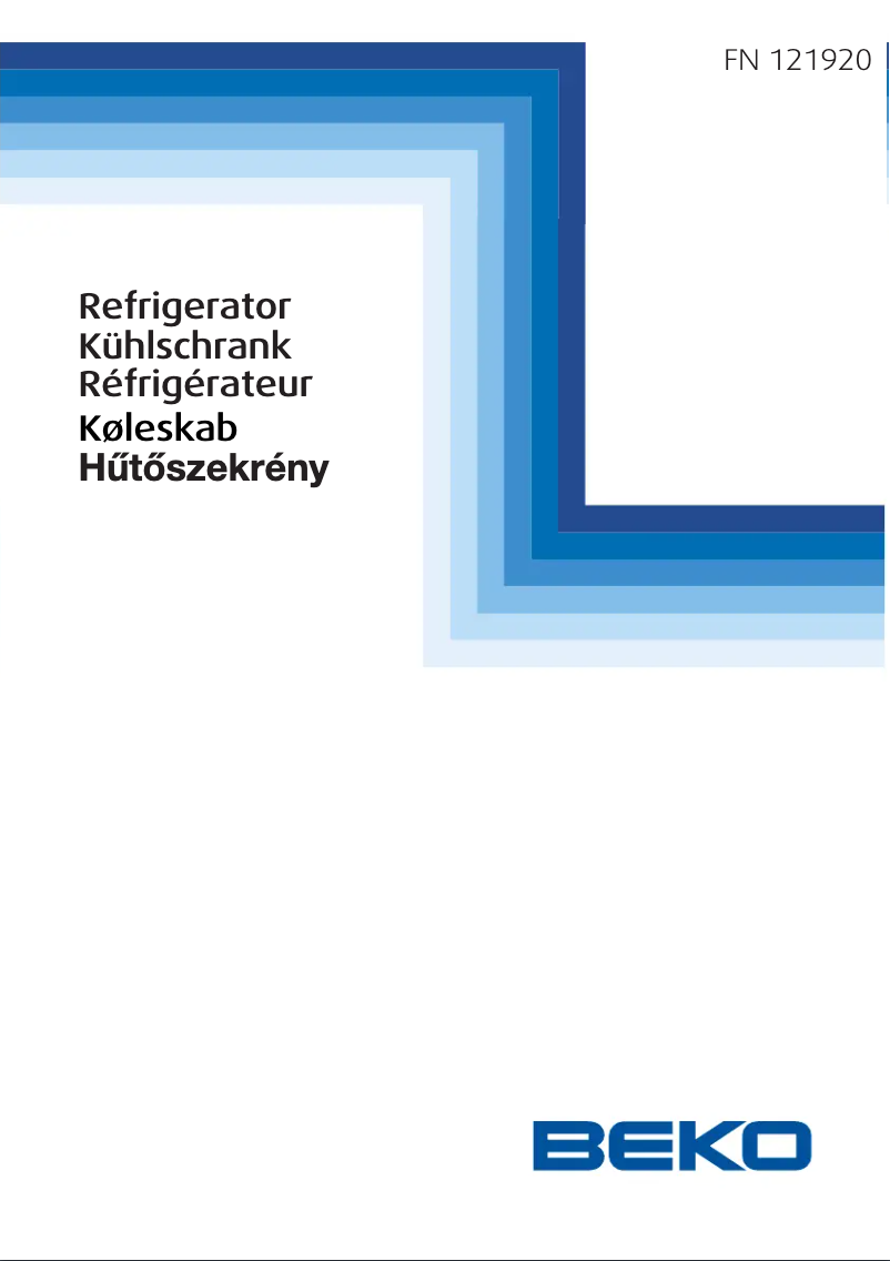 Image de la première page du manuel de l'appareil FN 121920