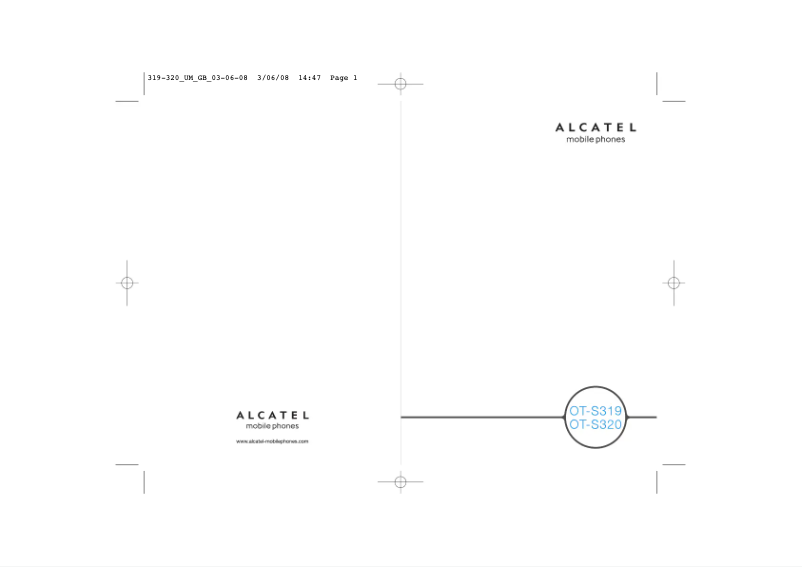 Page n°1 - Manuel utilisateur Alcatel One Touch S320