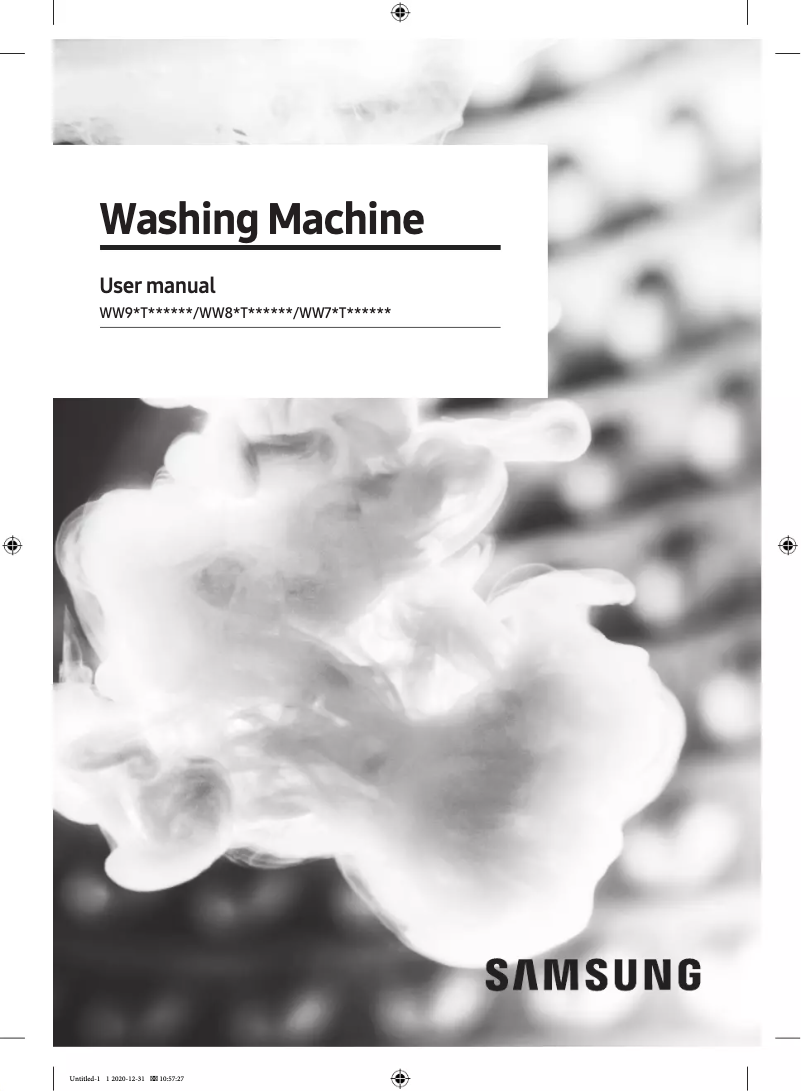 Page n°1 - Manuel utilisateur Samsung WW12T504DAB