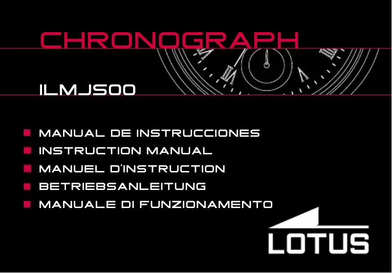 Page n°1 - Manuel utilisateur Lotus 18365