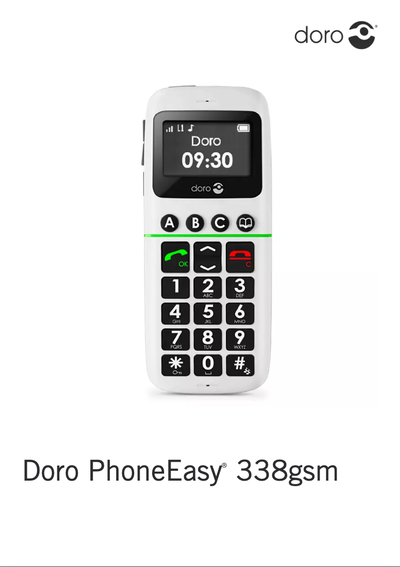 Page 1 de la notice Manuel utilisateur Doro PhoneEasy 338