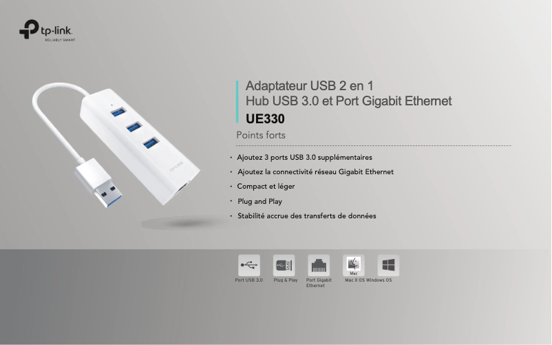 Página 1 del manual Manual de usuario TP-Link UE330