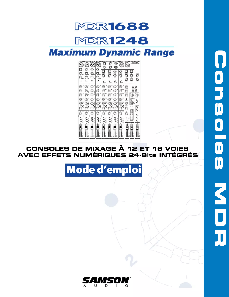 Page n°1 - Manuel utilisateur Samson MDR1248