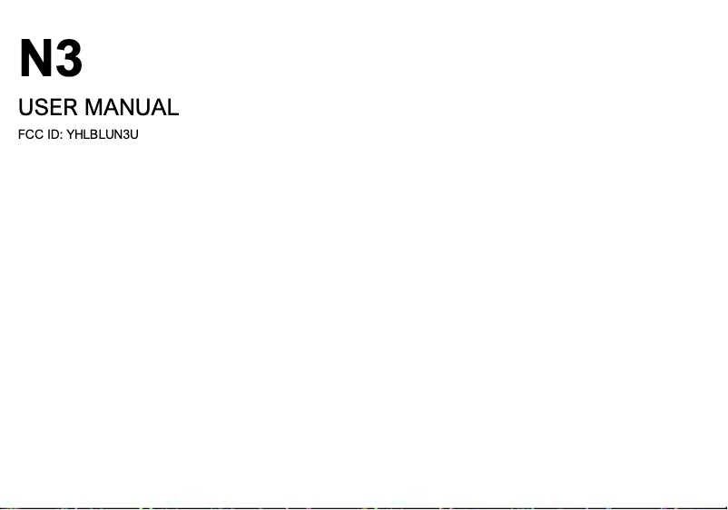 Page 1 de la notice Manuel utilisateur BLU Bold N3