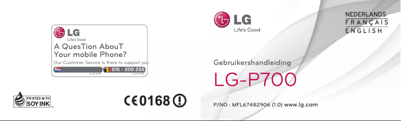 Page n°1 - Manuel utilisateur LG P700