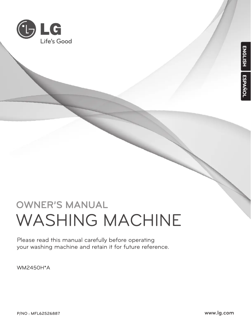 Page n°1 - Manuel utilisateur LG WM2450HRA
