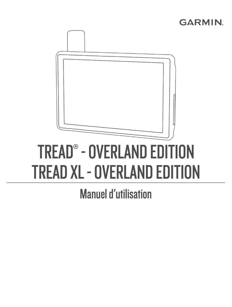 Image de la première page du manuel de l'appareil Tread XL Overland Edition