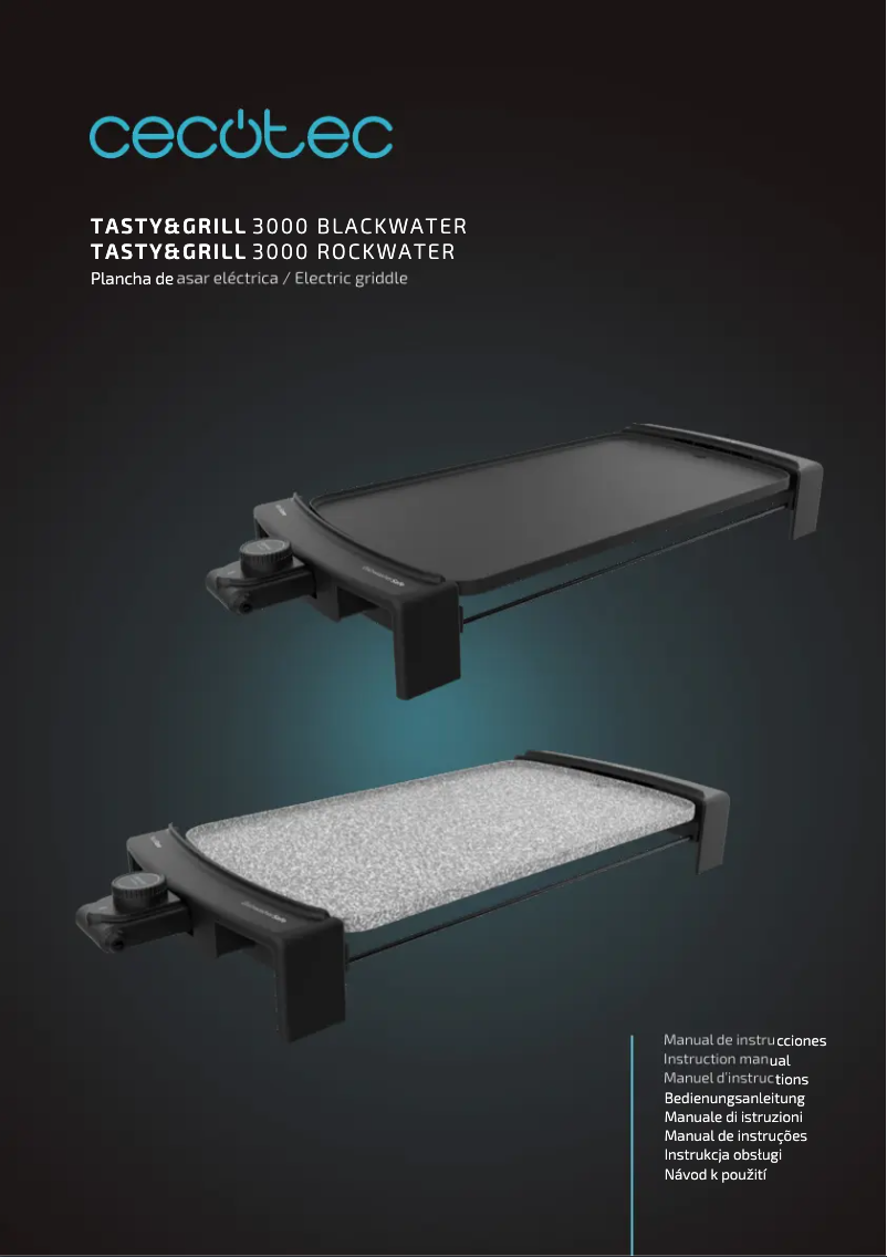 Page n°1 - Manuel utilisateur Cecotec Tasty&Grill 3000 BlackWater