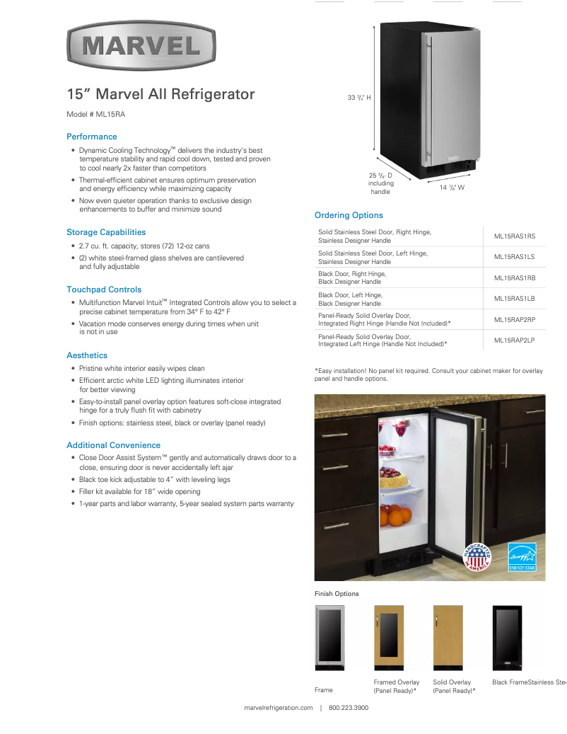 Page n°1 - Manuel utilisateur Marvel Professional ML15RAR