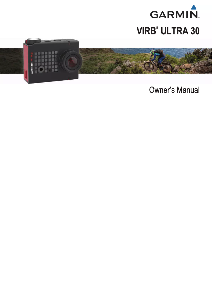 Page 1 de la notice Manuel utilisateur Garmin VIRB Ultra 30