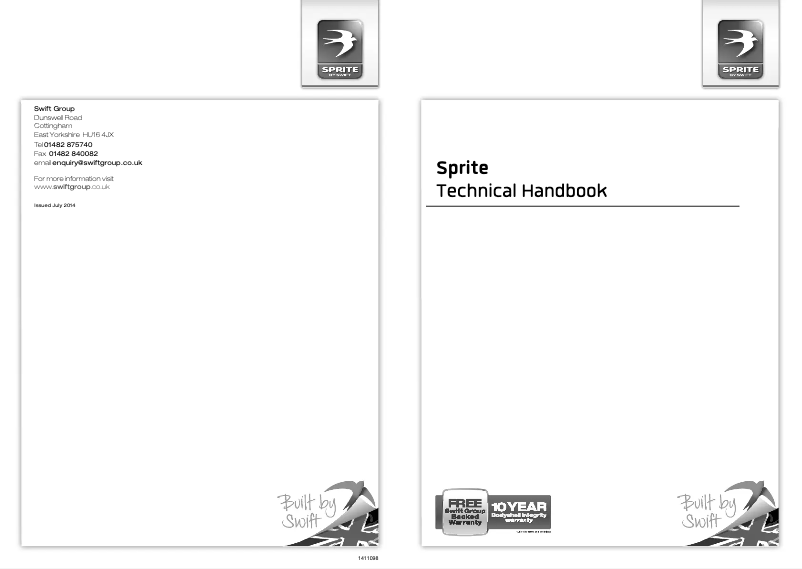 Image de la première page du manuel de l'appareil Sprite (2015)