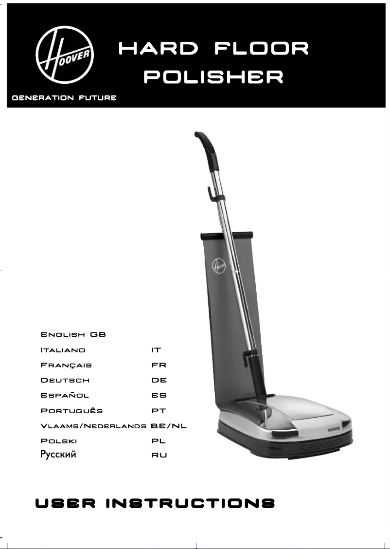 Page n°1 - Manuel utilisateur Hoover F3860/1 011