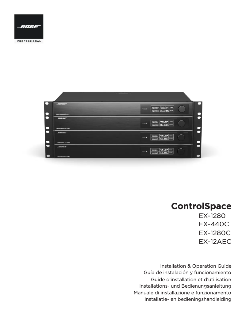Image de la première page du manuel de l'appareil ControlSpace EX-440C
