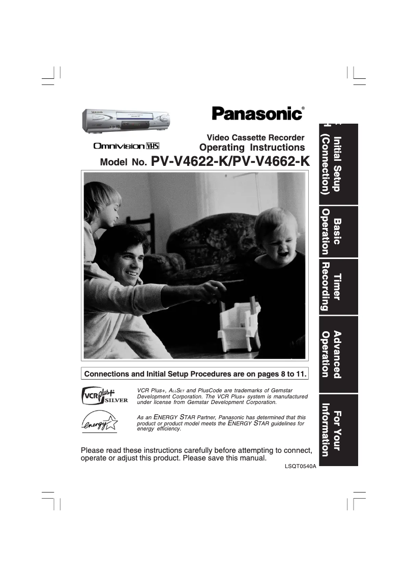 Page 1 of the manual User Manual Panasonic PV-V4662