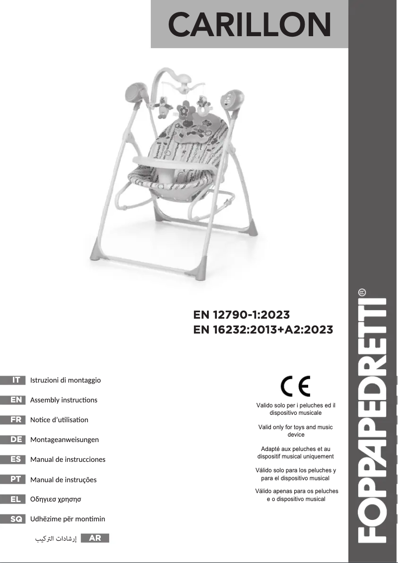 Image de la première page du manuel de l'appareil Carillon