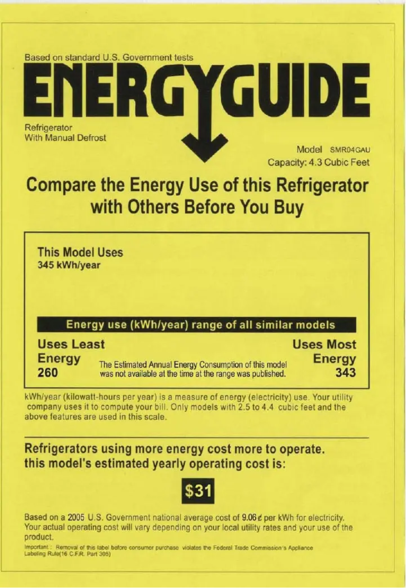 Image de la première page du manuel de l'appareil SMR04GAUCS