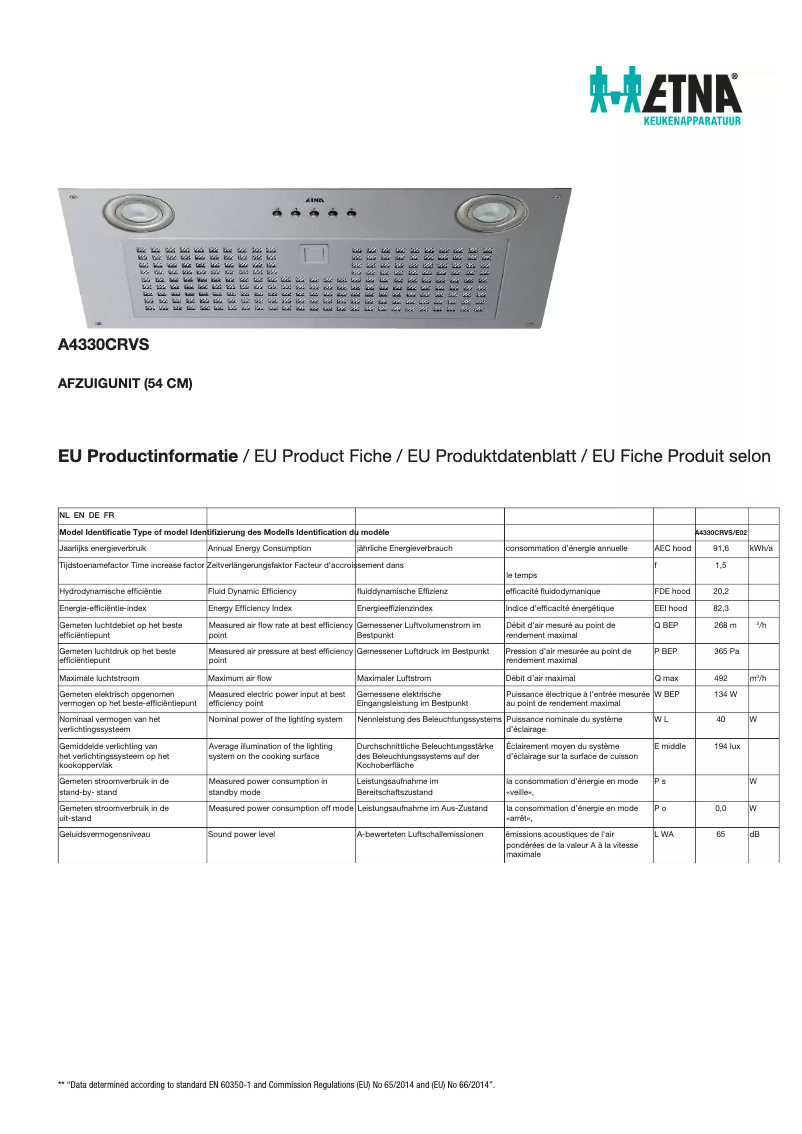 Image de la première page du manuel de l'appareil A4330CRVS