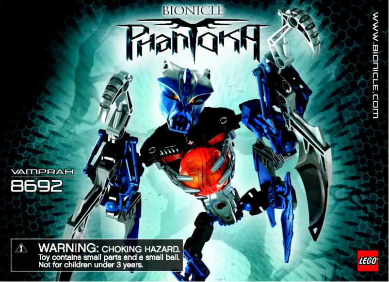 Image de la première page du manuel de l'appareil Bionicle 8692