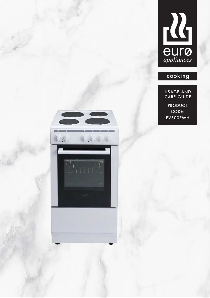 Page n°1 - Manuel utilisateur Euro Appliances EV500EWH