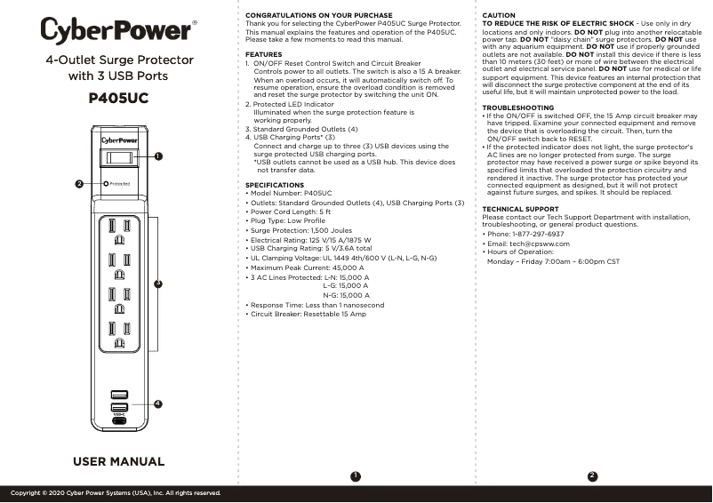 Image de la première page du manuel de l'appareil Home Office P405UC