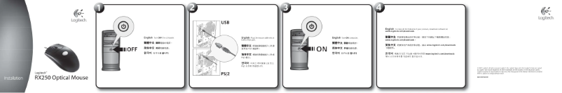 Image de la première page du manuel de l'appareil RX250