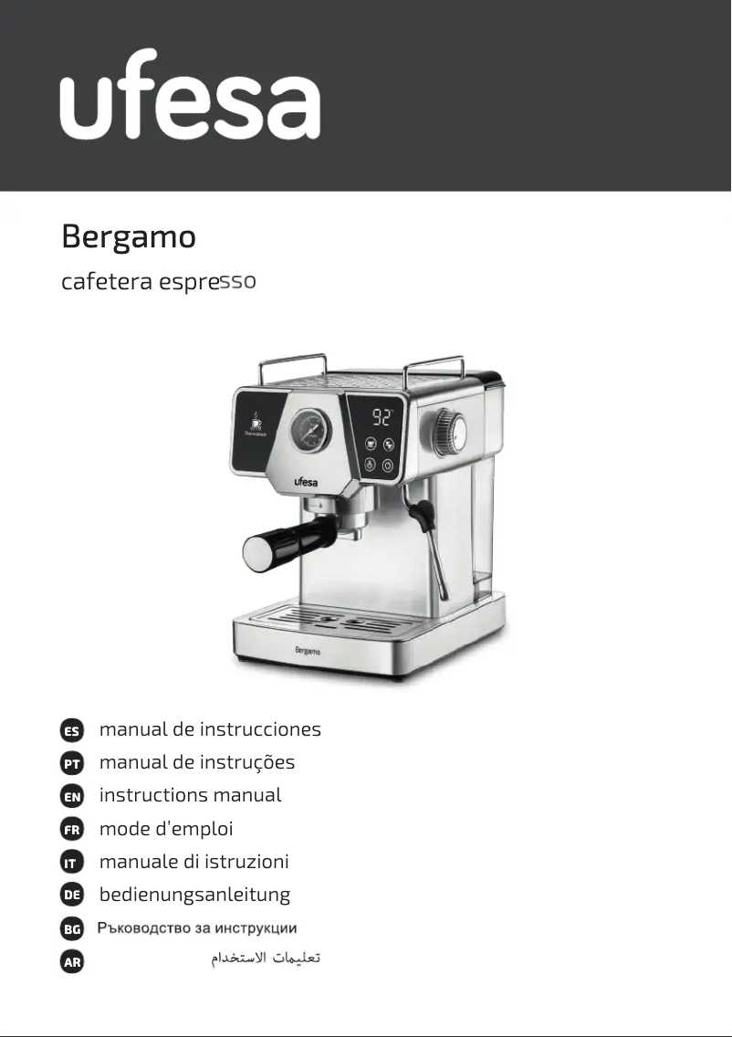 Image de la première page du manuel de l'appareil Bergamo