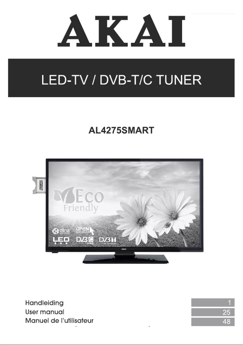 Page n°1 - Manuel utilisateur AKAI AL4275SMART