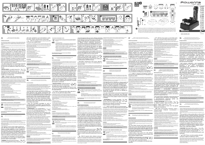 Image de la première page du manuel de l'appareil Trim & Style 12 in 1 TN9160