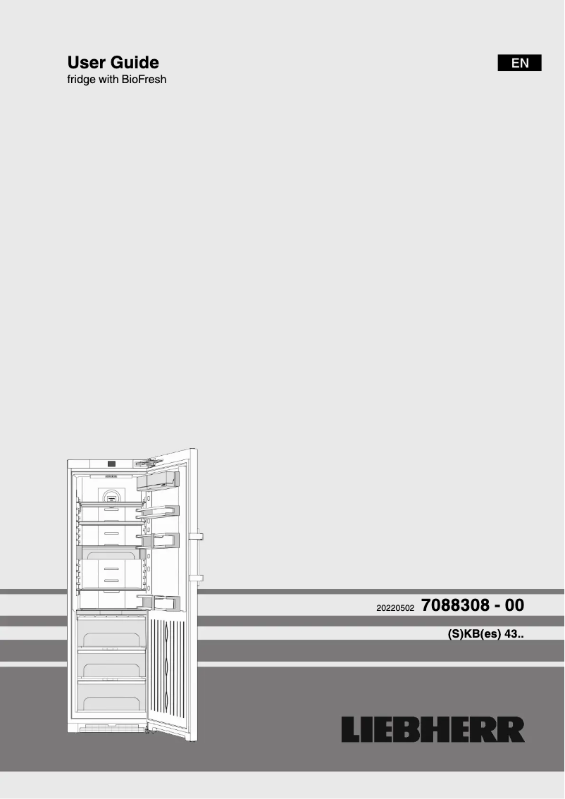 Page n°1 - Manuel utilisateur Liebherr SKBes 4350