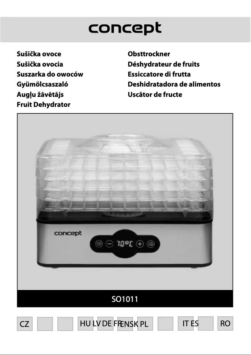 Image de la première page du manuel de l'appareil SO1011