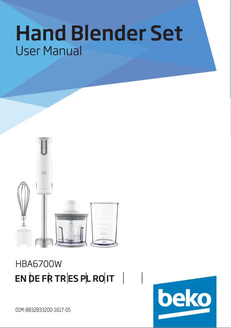 Page 1 de la notice Manuel utilisateur Beko HBA6700W