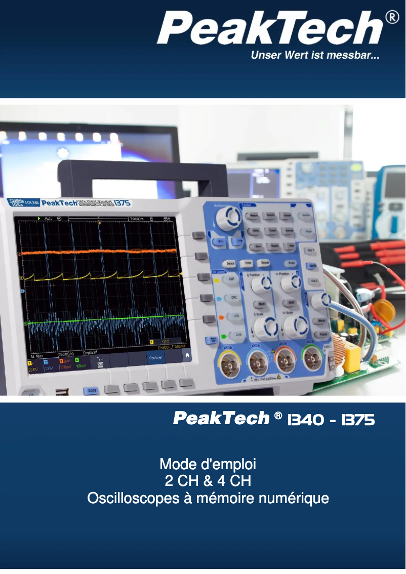 Page n°1 - Manuel utilisateur PeakTech 1375