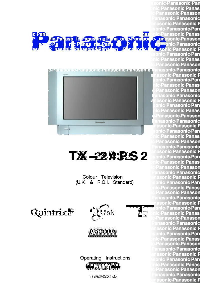 Image de la première page du manuel de l'appareil TX-24PS2