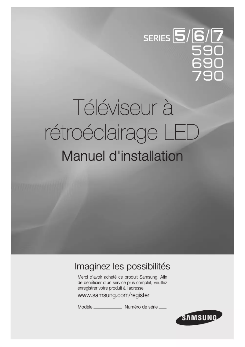 Page n°1 - Manuel utilisateur Samsung HG40EA590LS