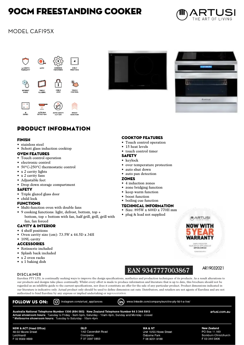 Image de la première page du manuel de l'appareil CAFI95X